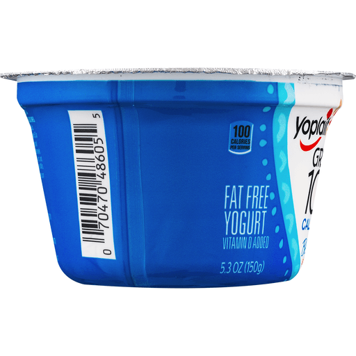 slide 5 of 9, Yoplait Greek 100 Calories Strawberry Banana Fat Free Yogurt, 5.3 oz