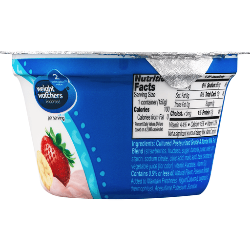 slide 6 of 9, Yoplait Greek 100 Calories Strawberry Banana Fat Free Yogurt, 5.3 oz