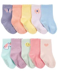Carter's Baby 10-Pack Crew Socks Multi 3-12