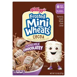 Kellogg''s Frosted Mini-Wheats Breakfast Cereal, Kids Cereal, Family Breakfast, Cocoa, 13.3oz Box