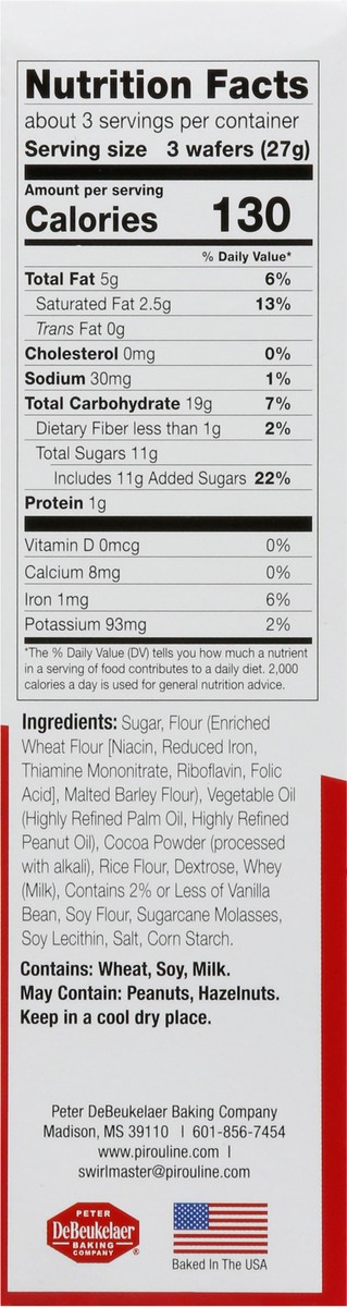 slide 6 of 15, Pirouline Dark Chocolate Creme Filled Wafers 3.25 oz, 3.25 oz