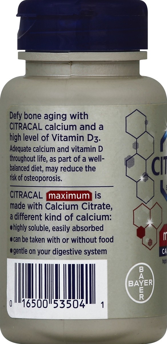slide 3 of 4, Citracal Calcium Citrate + D3 60 ea, 60 ct