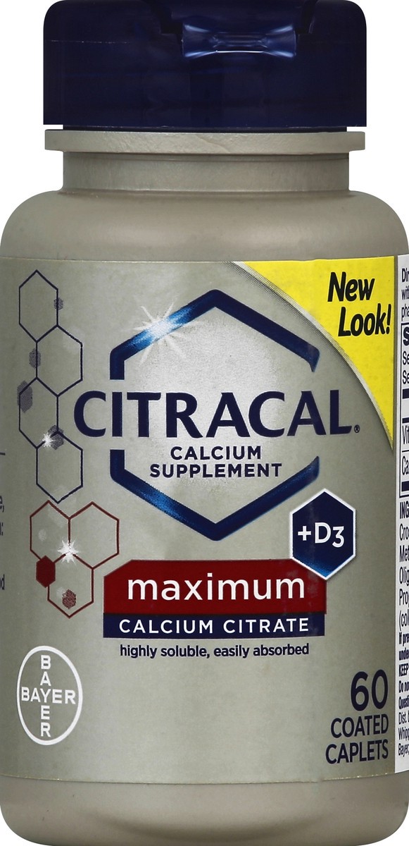slide 2 of 4, Citracal Calcium Citrate + D3 60 ea, 60 ct