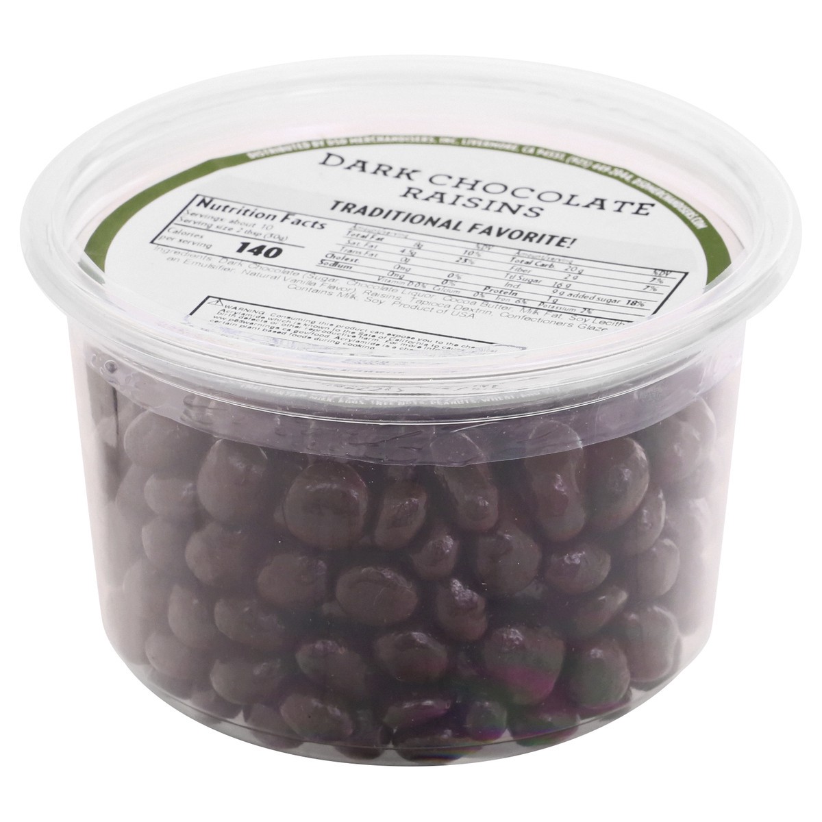 slide 3 of 10, DSD Merchandisers Raisins, Dark Chocolate, 11 oz