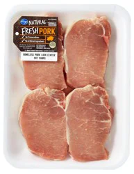 Boneless Pork Loin Center-Cut Chops, 1 lb