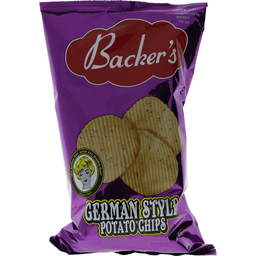 slide 1 of 1, Backer's German Potato Chips, 10 oz