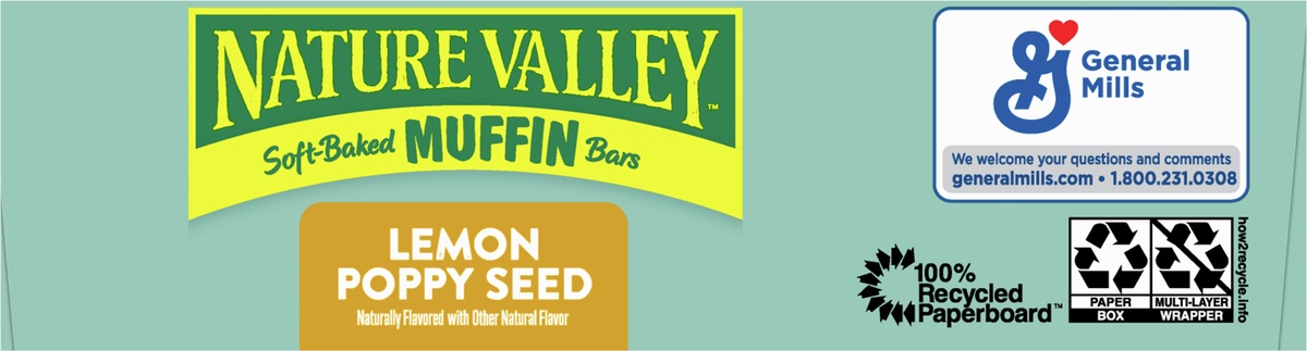 slide 5 of 9, Nature Valley Soft-Baked Muffin Bars Lemon Poppy Seed, 6.2 oz, 5ct, 5 ct