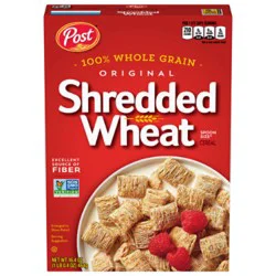 Post Shredded Wheat Whole Grain Spoon Size Breakfast Cereal - 16.4 Oz