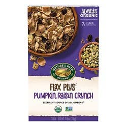 Natures Path Organic Flax Plus Cereal Pumpkin Raisin Crunch - 12.35 Oz