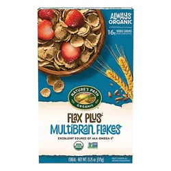 Nature's Path Organic Flax Plus Multibran Flakes Cereal - 13.25 Oz
