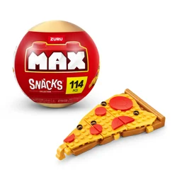 Max Build More Premium Snacks Building Bricks Collection By Zuru (Pizza)