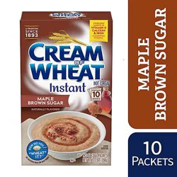 Cream Of Wheat Cereal Hot Instant Maple Brown Sugar - 10 Count
