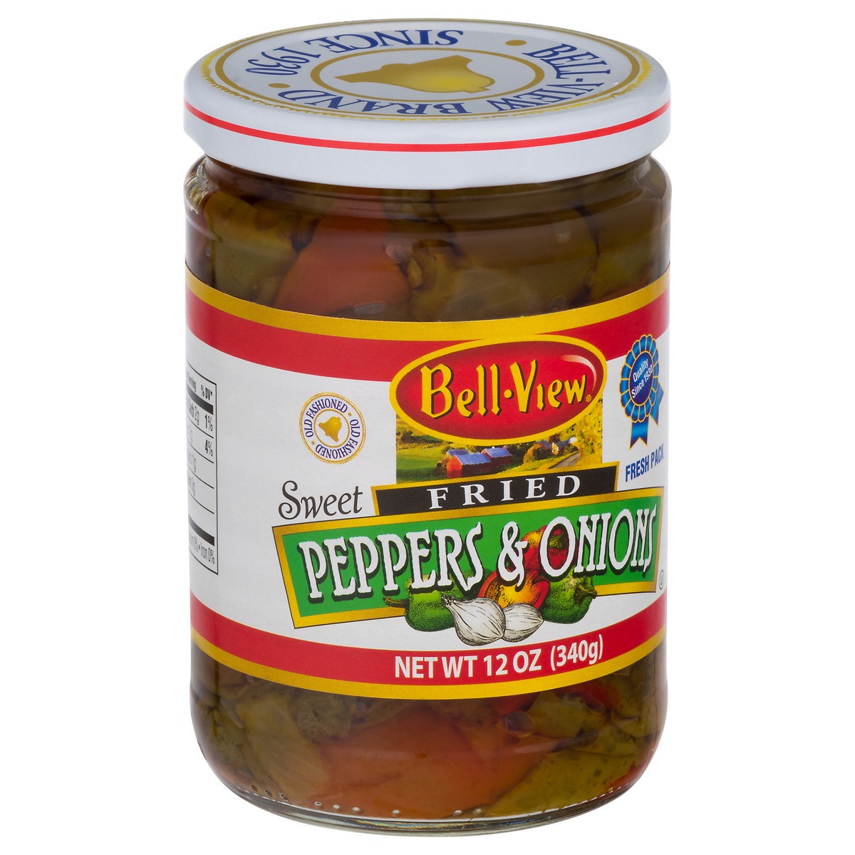 slide 2 of 9, Bell-View Fried Sweet Peppers & Onions 12 oz, 12 oz