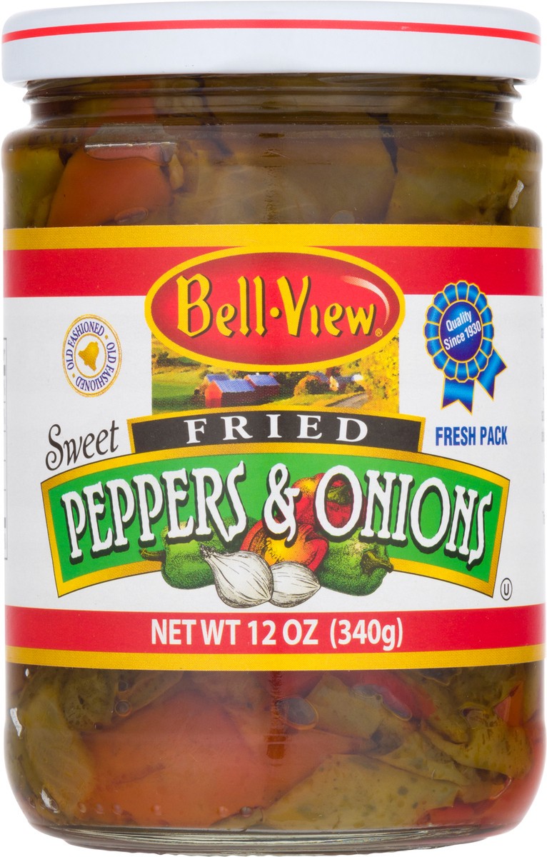 slide 6 of 9, Bell-View Fried Sweet Peppers & Onions 12 oz, 12 oz