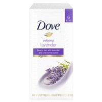 slide 5 of 9, Dove Relaxing Lavender Bar Soap, 6 ct