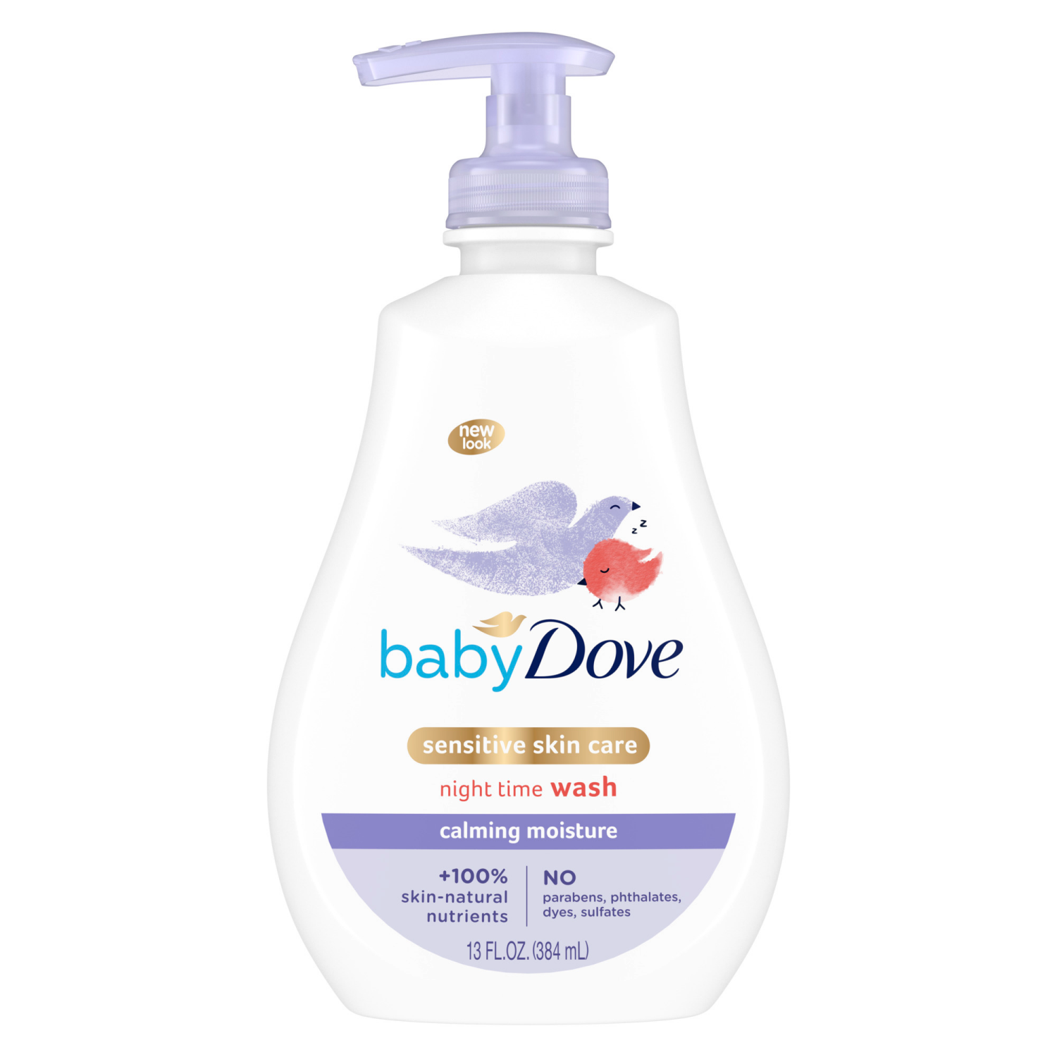 slide 2 of 3, Baby Dove Sensitive Skin Care Baby Wash Calming Moisture 13 oz, 13 fl oz