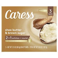 slide 7 of 17, Caress Shea Butter & Brown Sugar Beauty Bar Soap, 13.5 oz