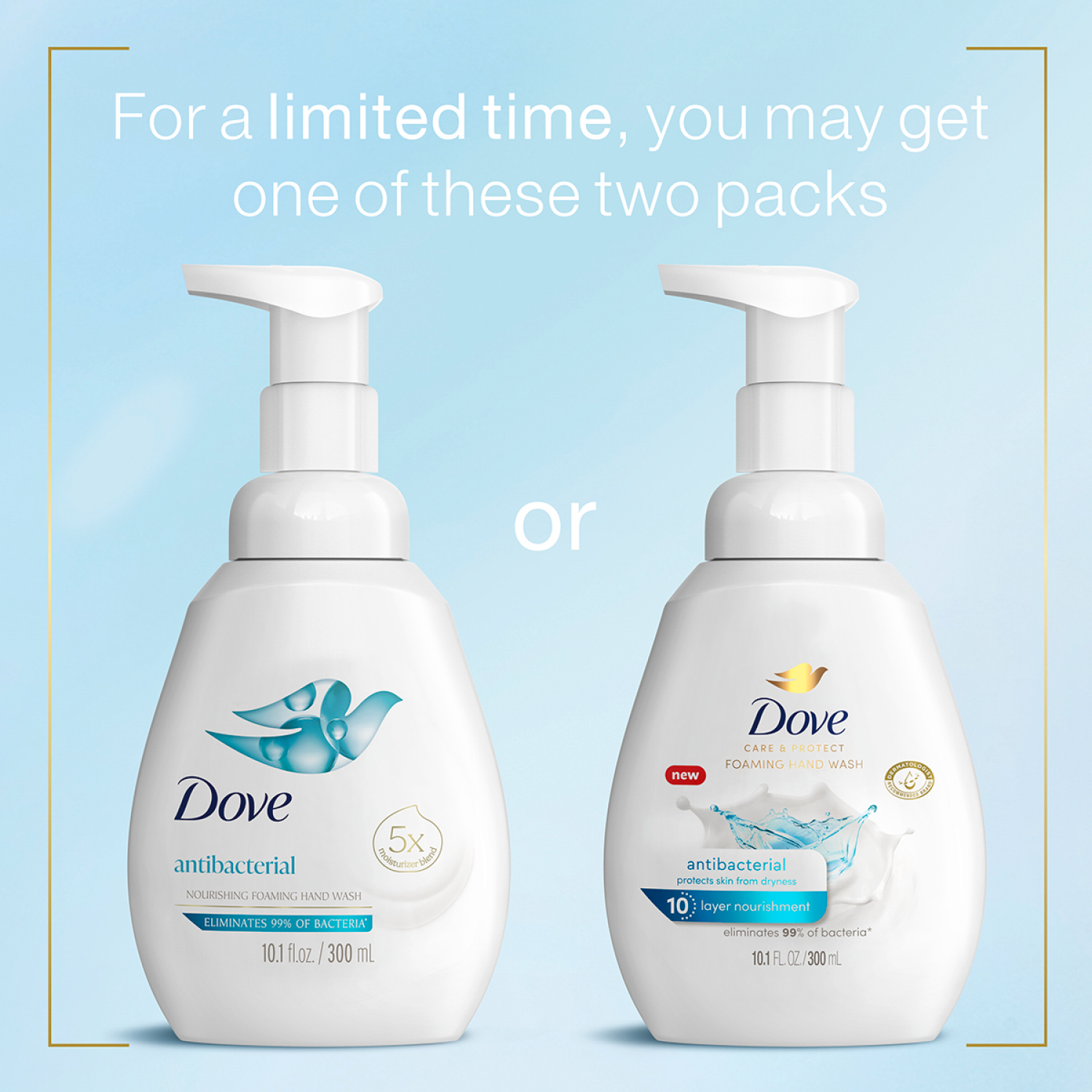 slide 2 of 5, Dove Foaming Hand Wash Antibacterial 10.1 fl oz, 10.1 fl oz