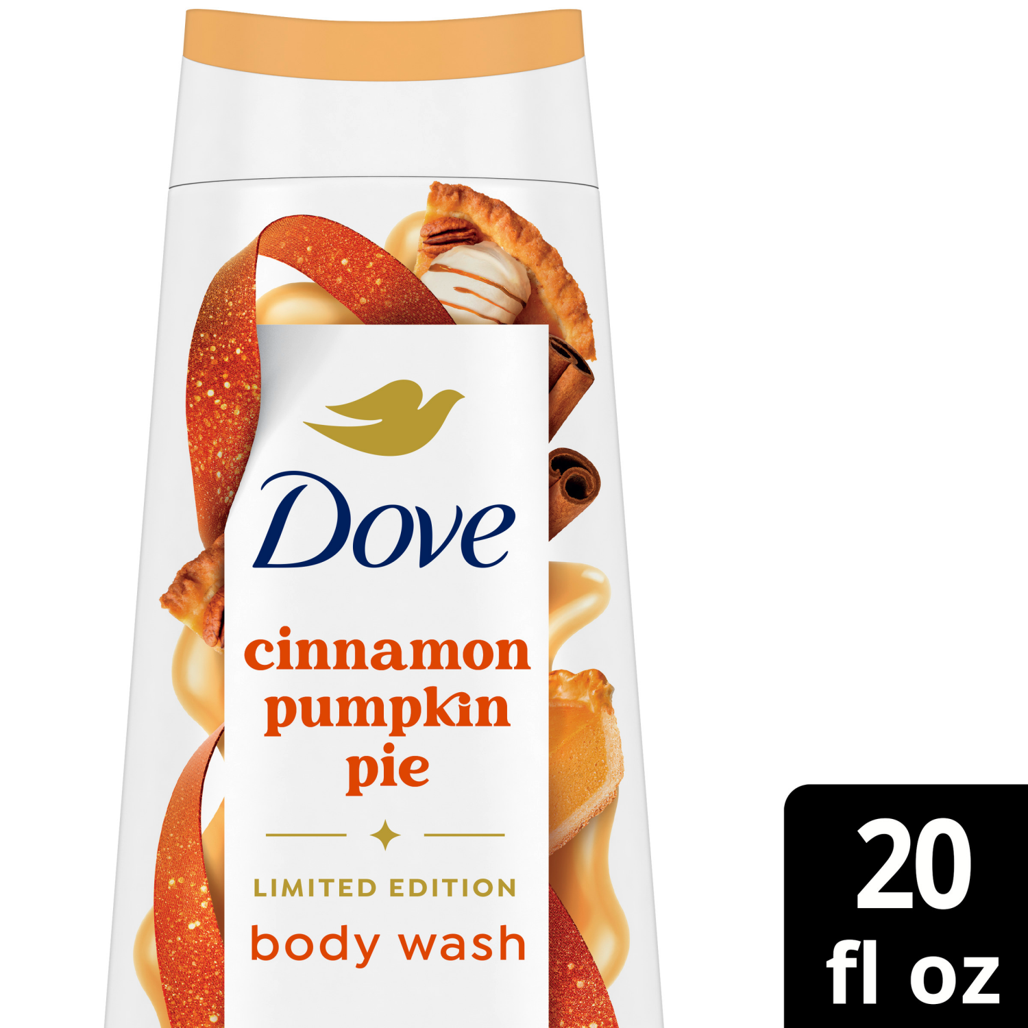 slide 1 of 6, Dove Beauty Limited Edition Body Wash - Cinnamon Pumpkin Pie - 20 fl oz, 20 fl oz