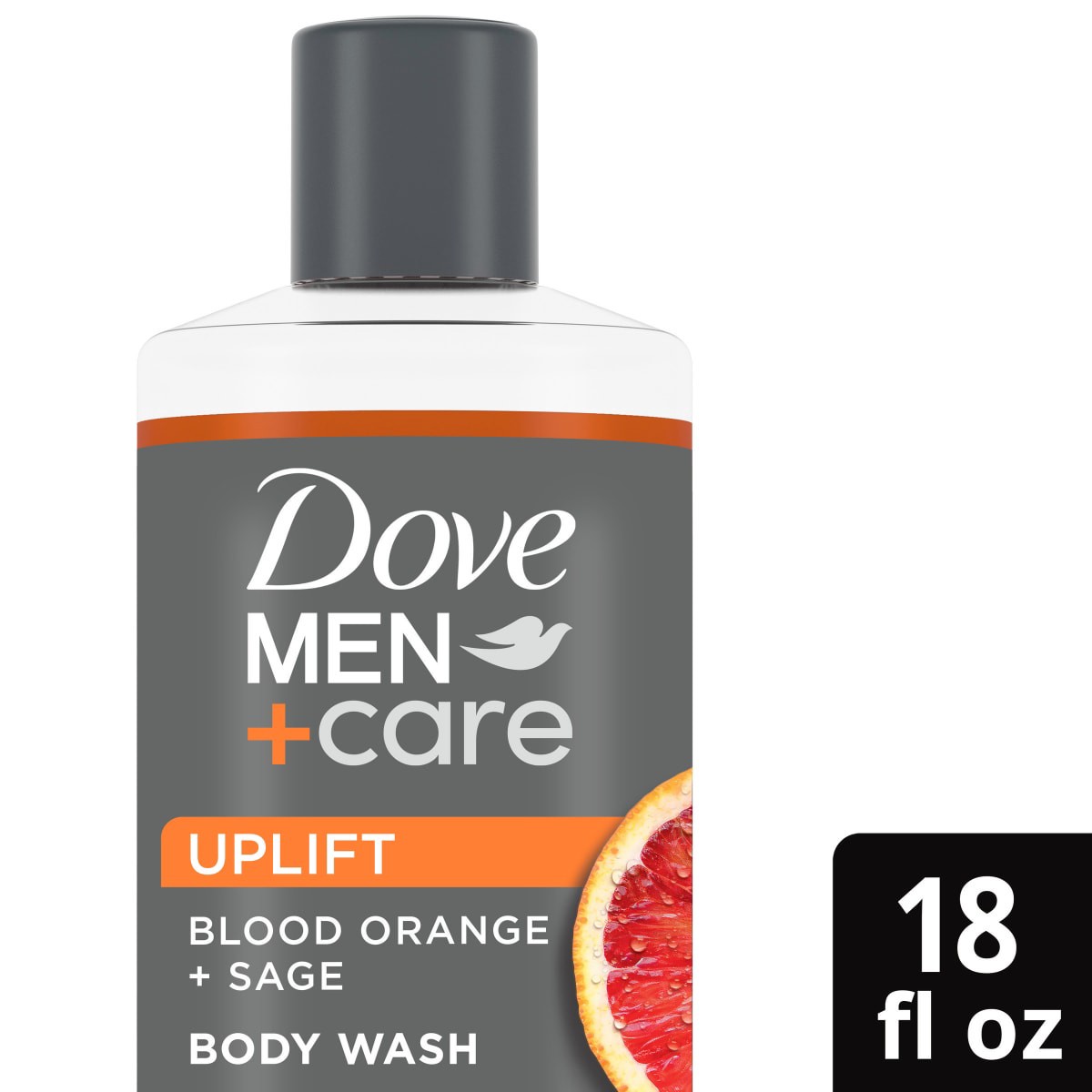 slide 1 of 13, Dove Men+Care 18 oz Body Wash Blood Orange + Sage, 18 oz