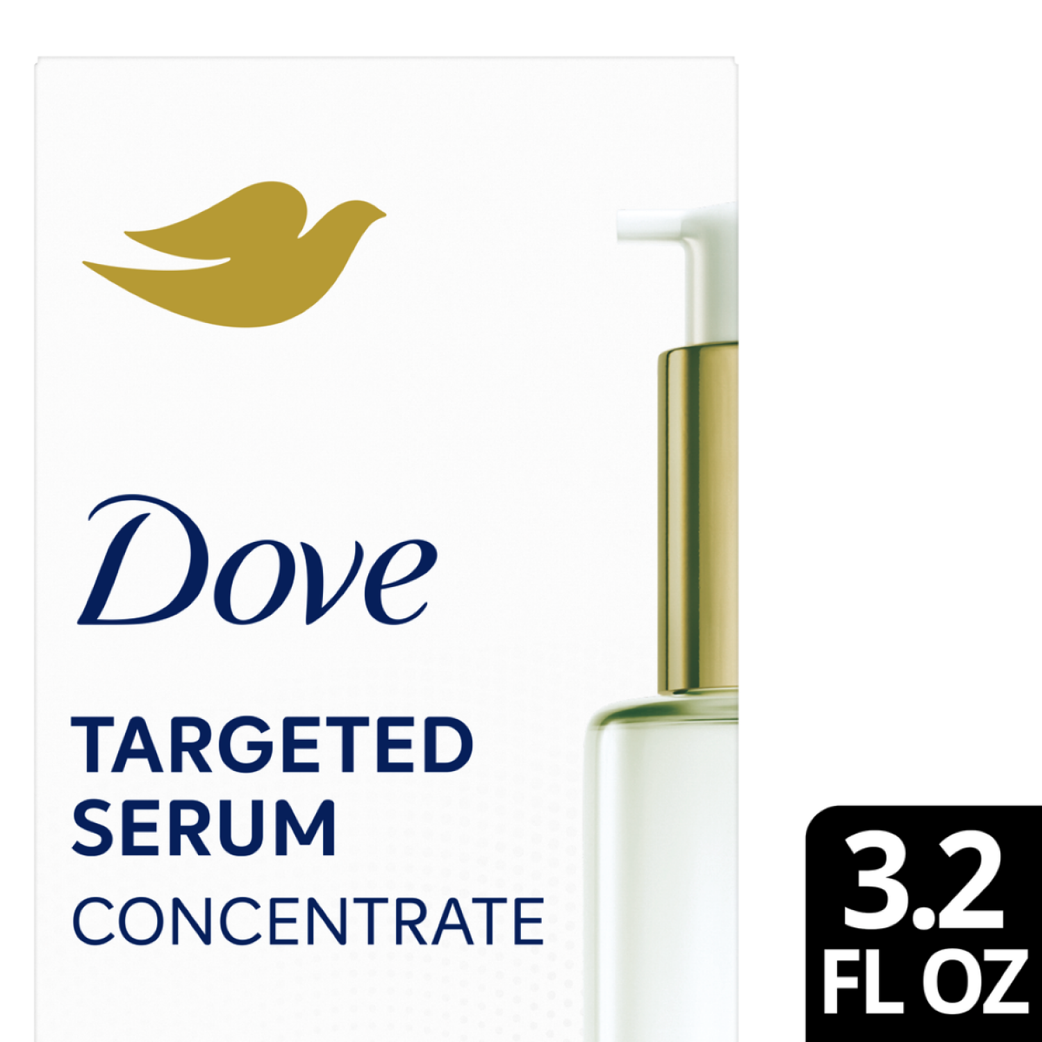 slide 1 of 3, Dove Targeted Serum Multipurpose for Stretch Marks, Dark Spots, Uneven Skin Tone and Elasticity, with Tone Balance Complex, Niacinamide, Collagen Peptides and Natural Moisturizing Factors, 3.2 oz, 3.2 oz