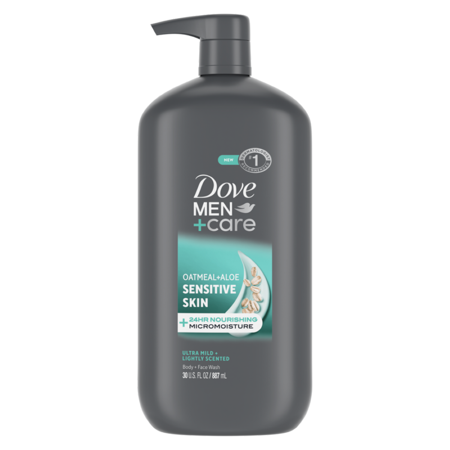 slide 2 of 6, Dove Men+Care Body & Face Wash For Hydrated, Smooth Skin Sensitive Skin 30 fl oz, 30 fl oz
