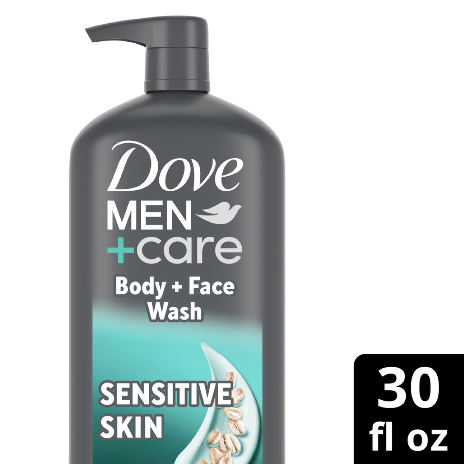 slide 1 of 6, Dove Men+Care Body & Face Wash For Hydrated, Smooth Skin Sensitive Skin 30 fl oz, 30 fl oz