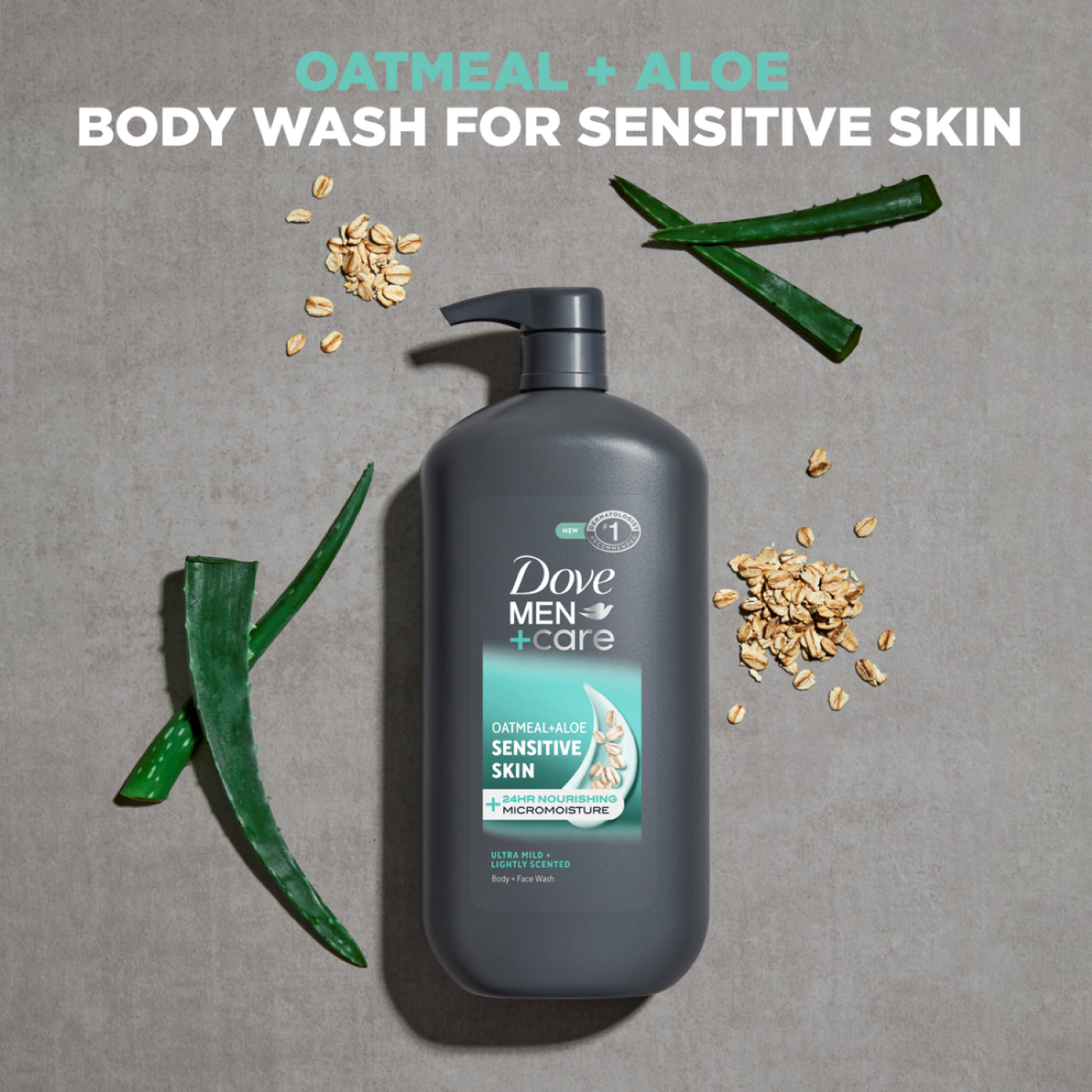 slide 3 of 6, Dove Men+Care Body & Face Wash For Hydrated, Smooth Skin Sensitive Skin 30 fl oz, 30 fl oz