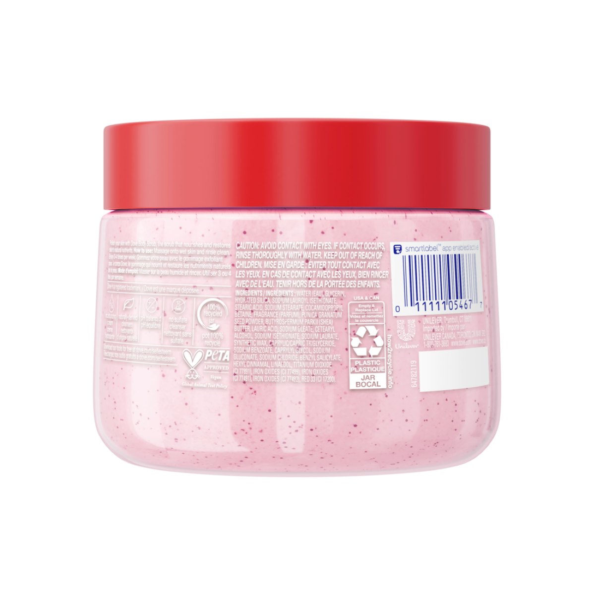 slide 4 of 6, Dove Pomegranate Seeds & Shea Butter Body Scrub 15 oz, 15 oz