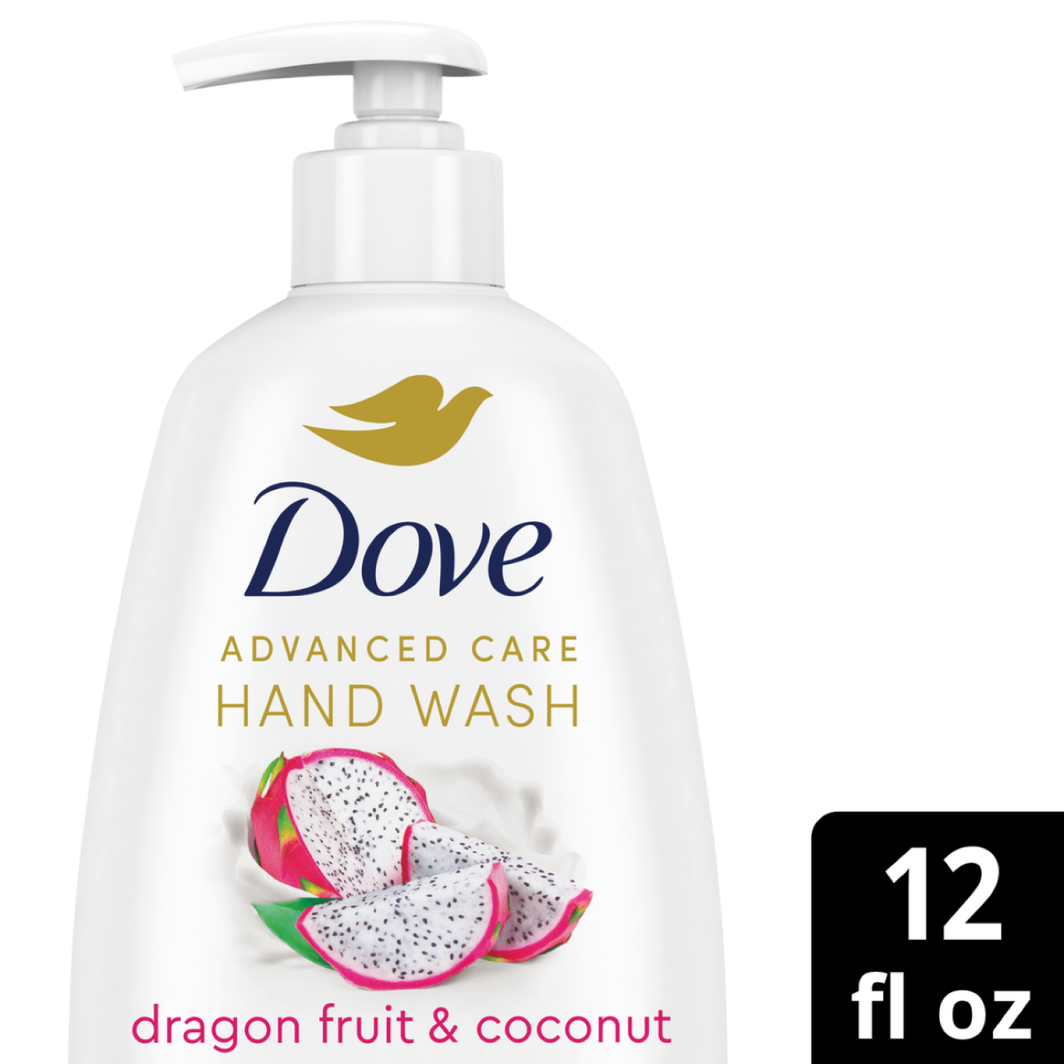 slide 1 of 5, Dove Advanced Care Dragon Fruit & Coconut Hand Wash 12 fl oz, 12 fl oz