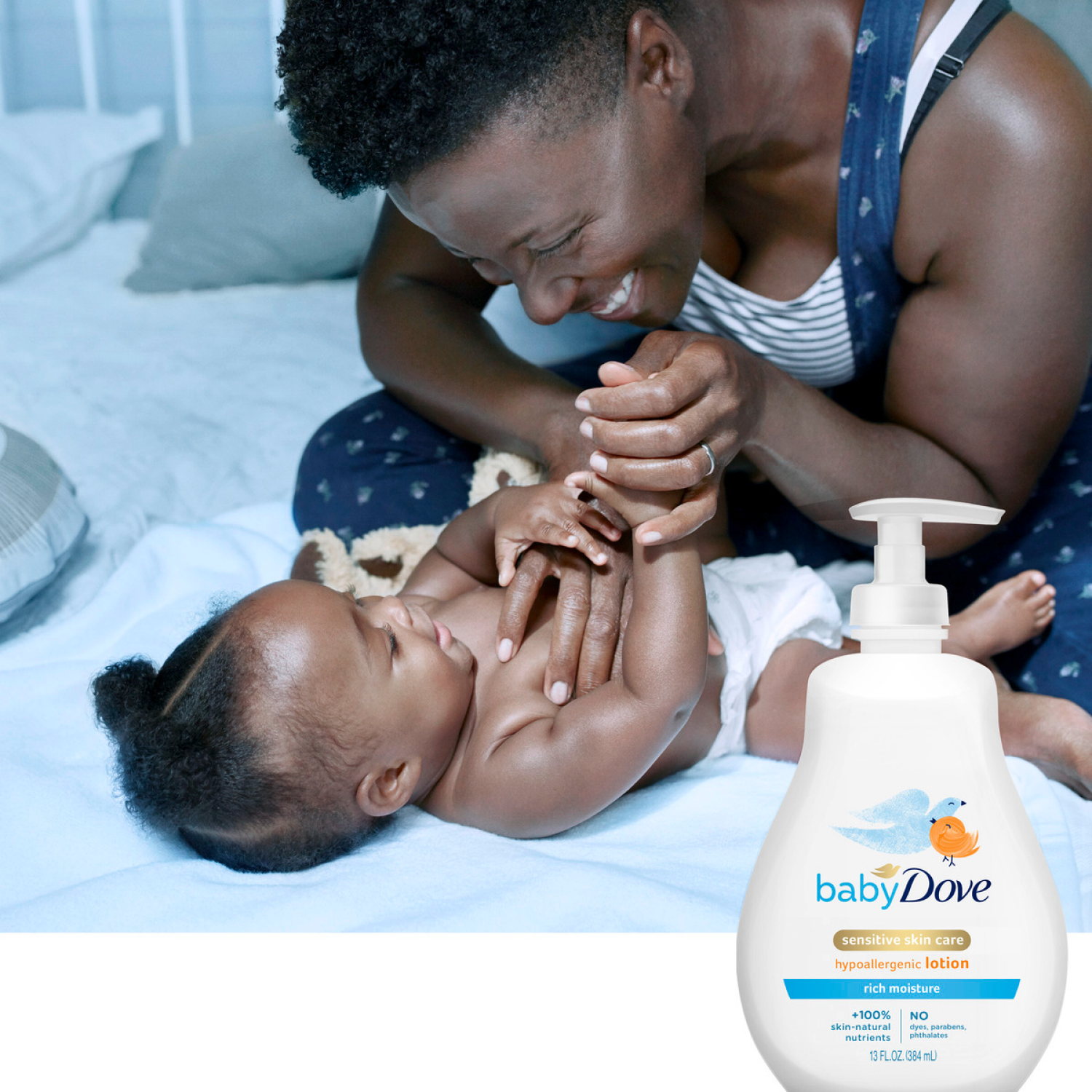 slide 5 of 5, Baby Dove Sensitive Skin Care Hypoallergenic Lotion 13 oz, 13 oz