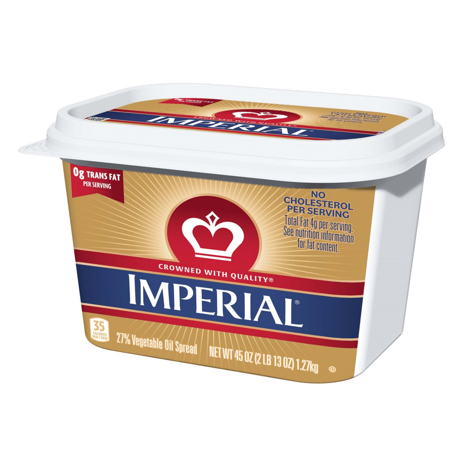 slide 4 of 5, Imperial Vegetable Oil Spread 45 oz Tub, 45 oz