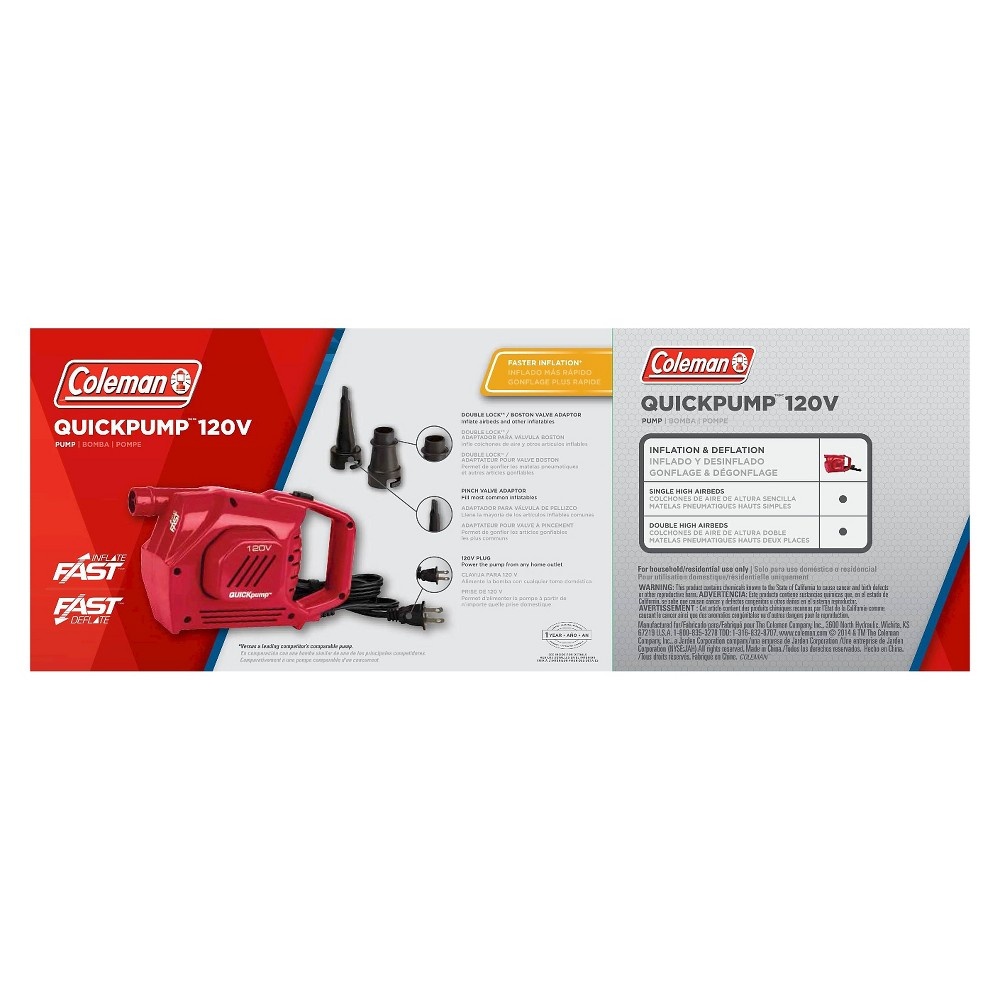 slide 2 of 5, Coleman QuickPump 120V Pump, 1 ct