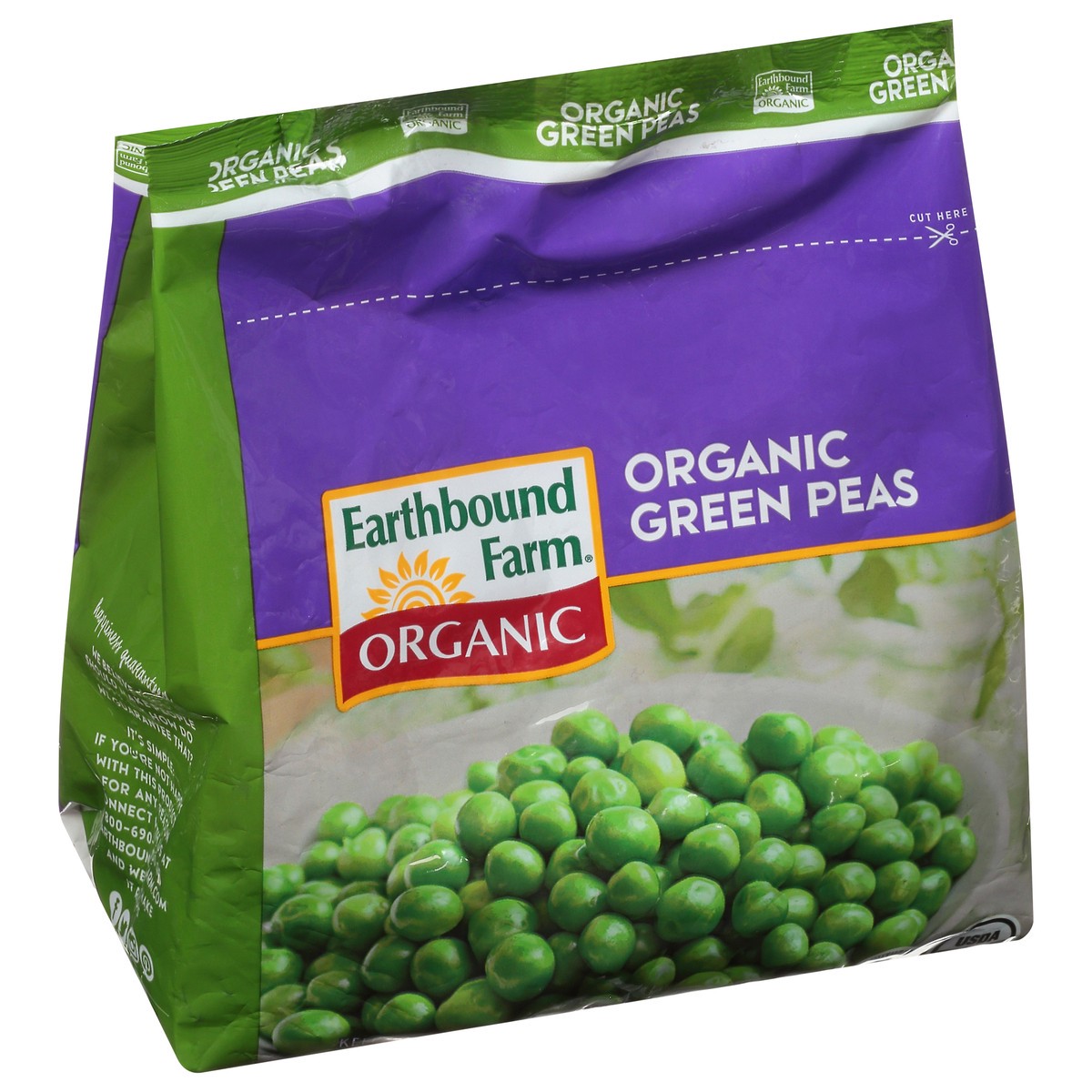 slide 2 of 9, Earthbound Farm Organic Green Peas, 10 oz