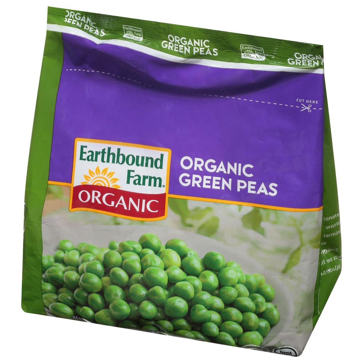 slide 3 of 9, Earthbound Farm Organic Green Peas, 10 oz