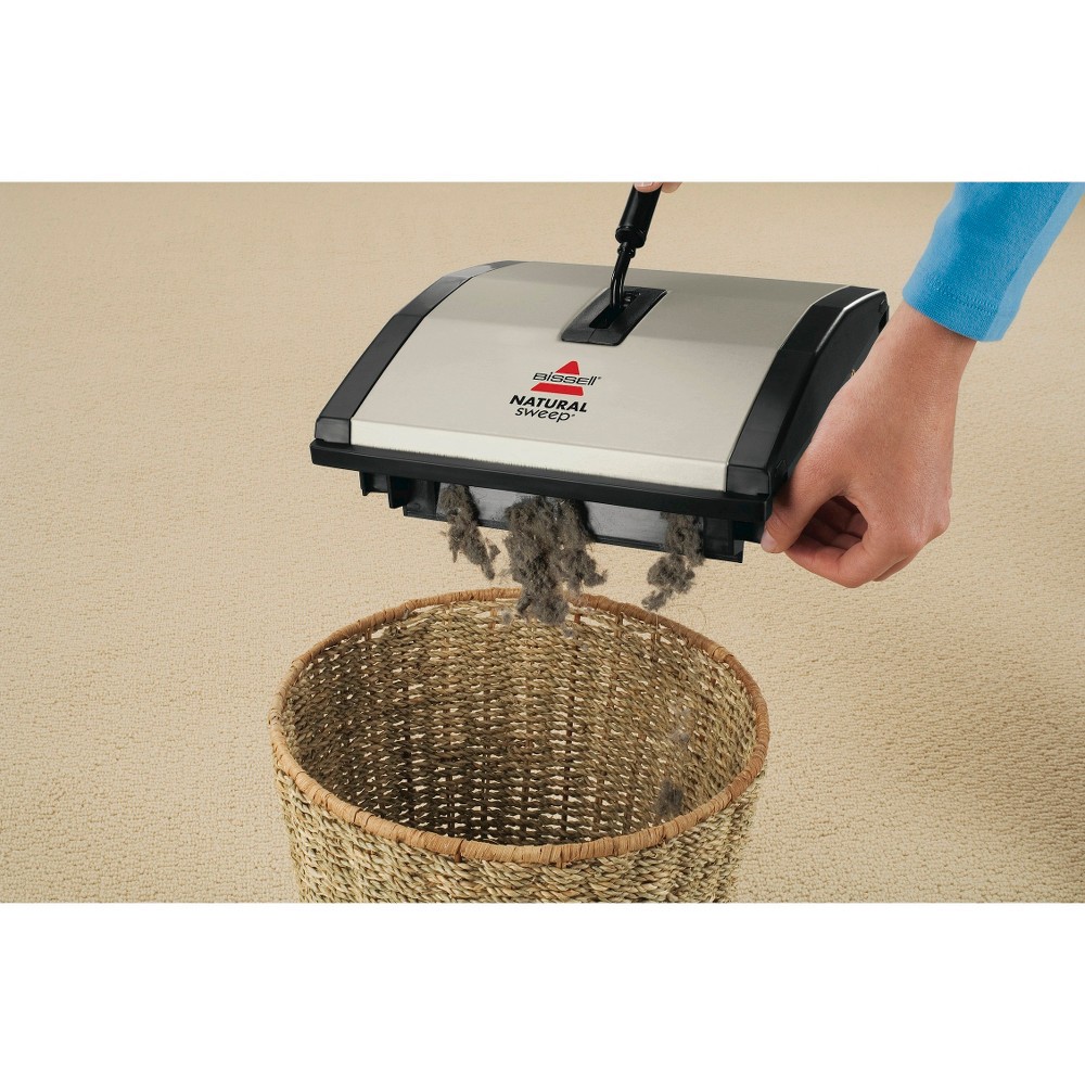 slide 7 of 8, BISSELL Natural Sweep Carpet & Floor Sweeper - Silver 92N0, 1 ct