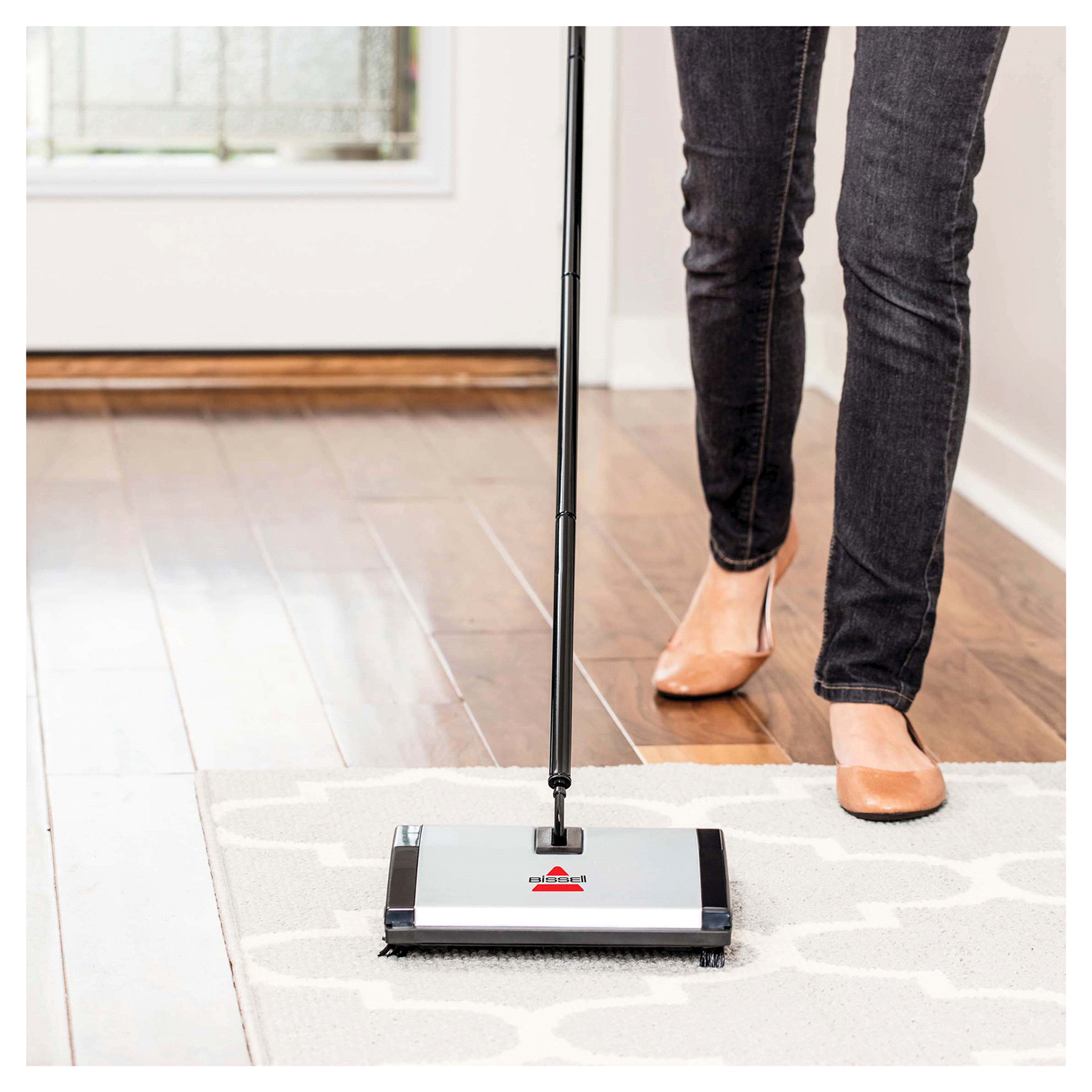 slide 2 of 5, BISSELL Natural Sweep Carpet & Floor Sweeper - Silver 92N0, 1 ct