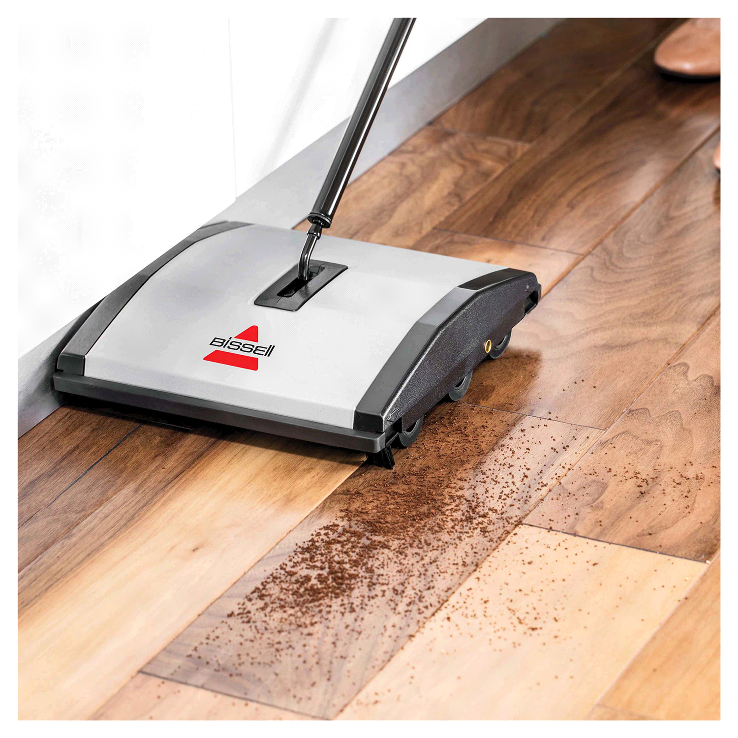 slide 4 of 5, BISSELL Natural Sweep Carpet & Floor Sweeper - Silver 92N0, 1 ct