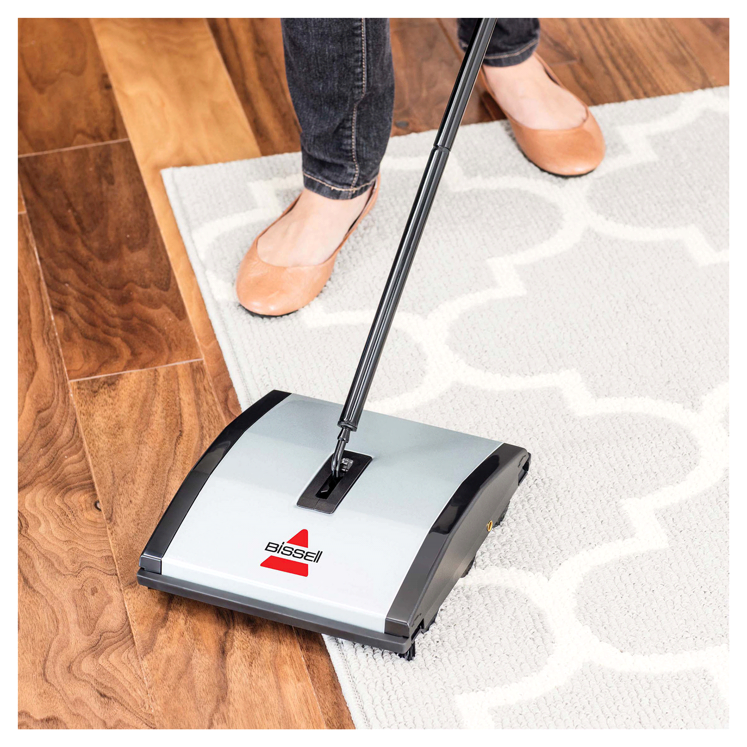 slide 5 of 5, BISSELL Natural Sweep Carpet & Floor Sweeper - Silver 92N0, 1 ct