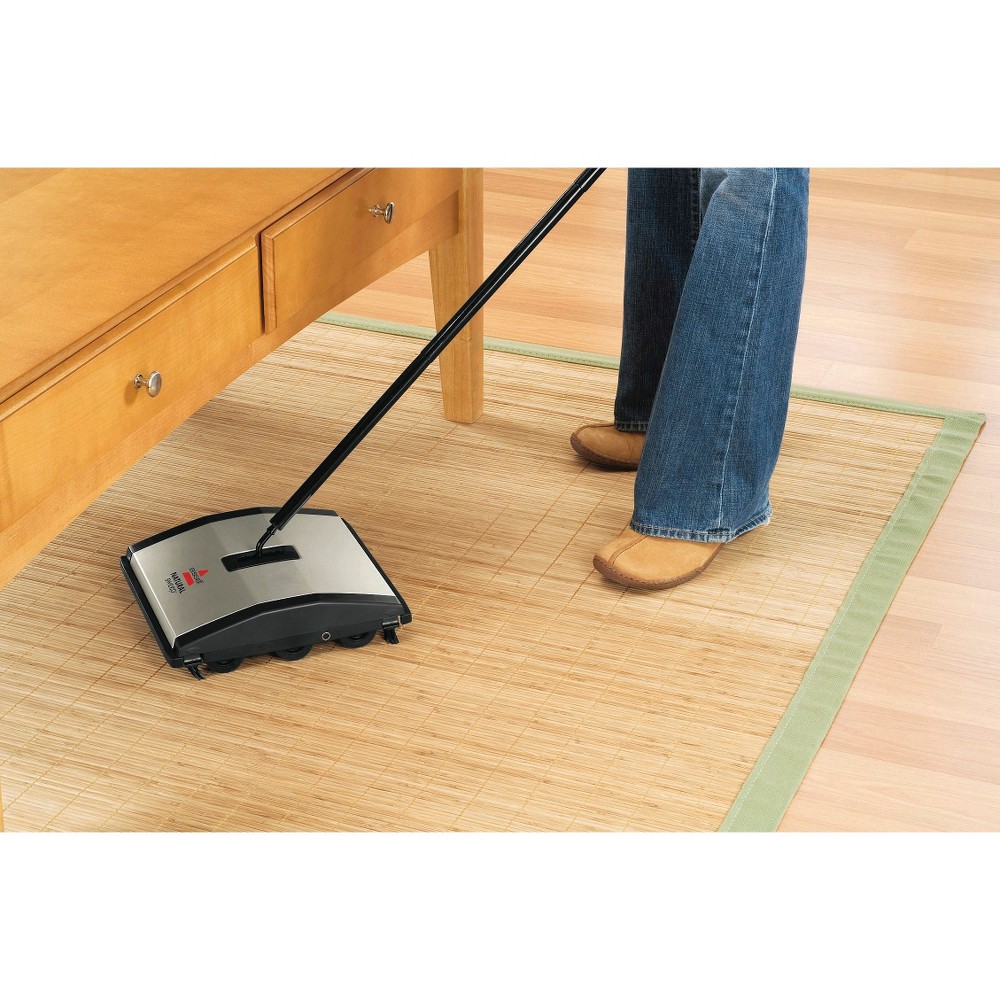slide 4 of 8, BISSELL Natural Sweep Carpet & Floor Sweeper - Silver 92N0, 1 ct