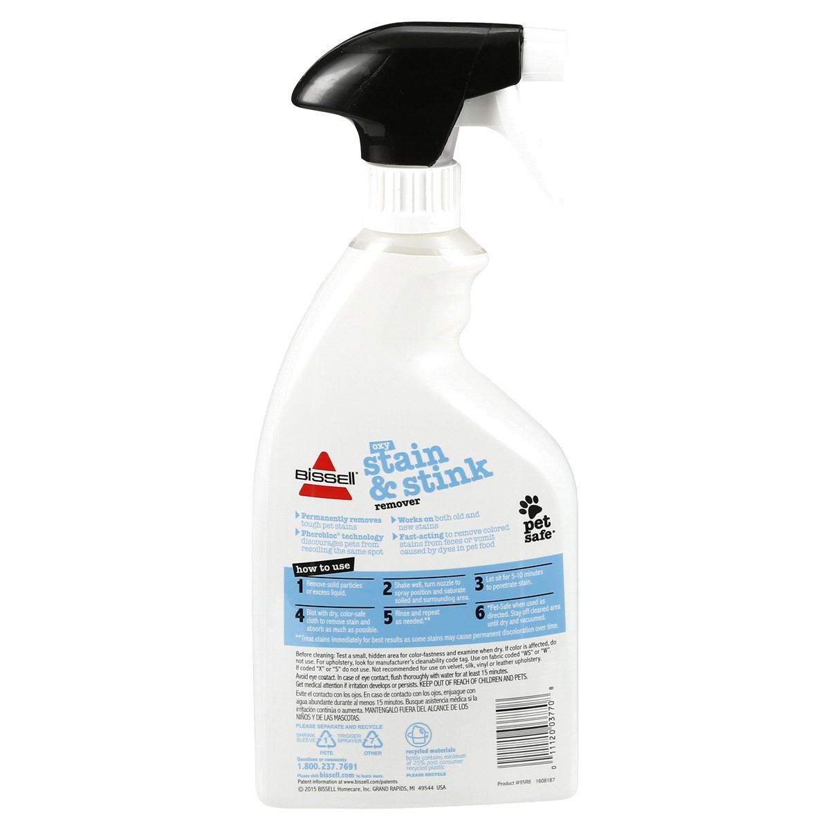 slide 2 of 2, Bissell Oxy Stain & Stink Remover for Dogs, 22 fl oz