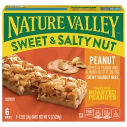 Nature Valley Sweet & Salty Nut Roasted Peanuts Granola Bars - 6-1.2 Oz