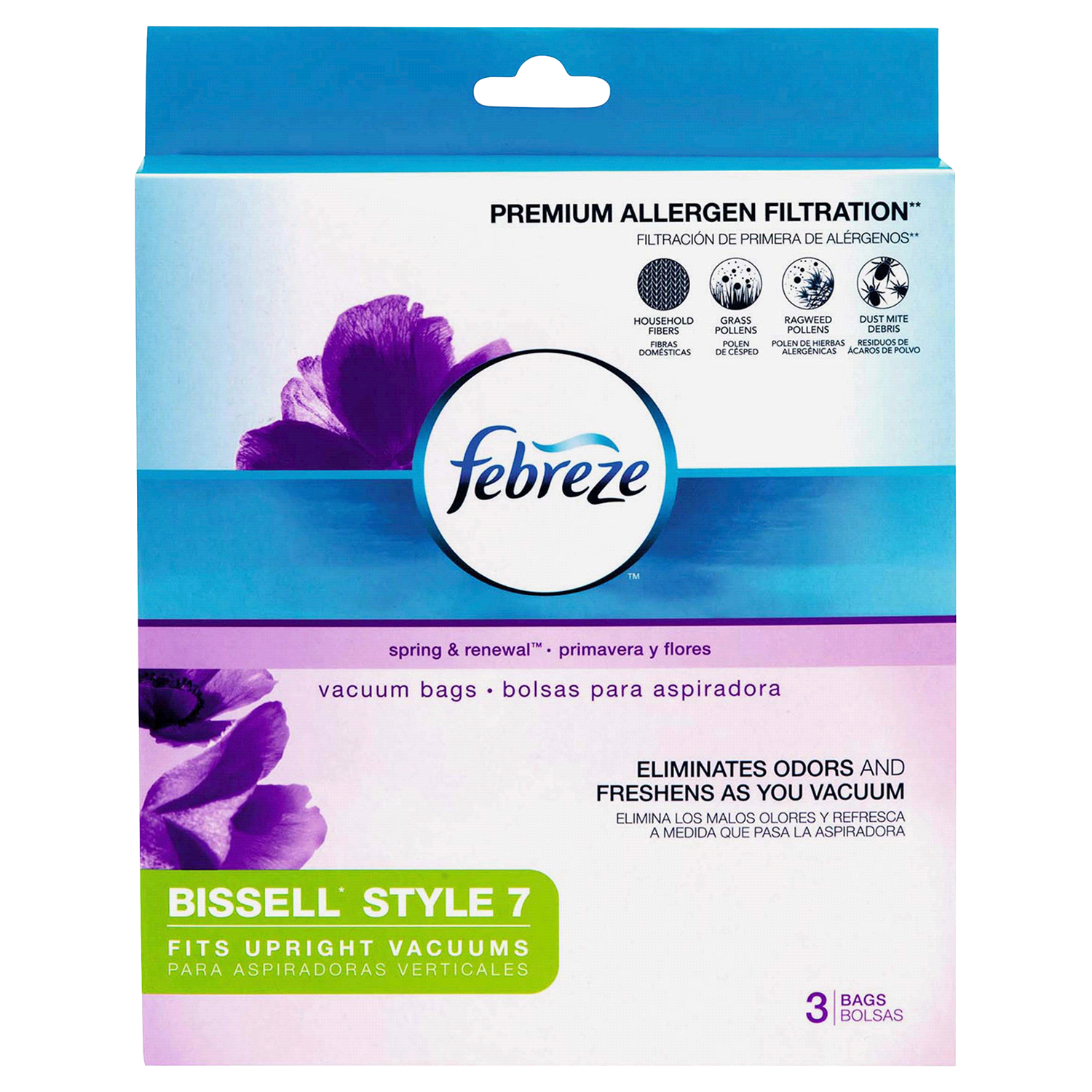 slide 1 of 1, Febreze Bissell Style 7 Spring & Renewal Vacuum Bags 3 ea, 3 ct