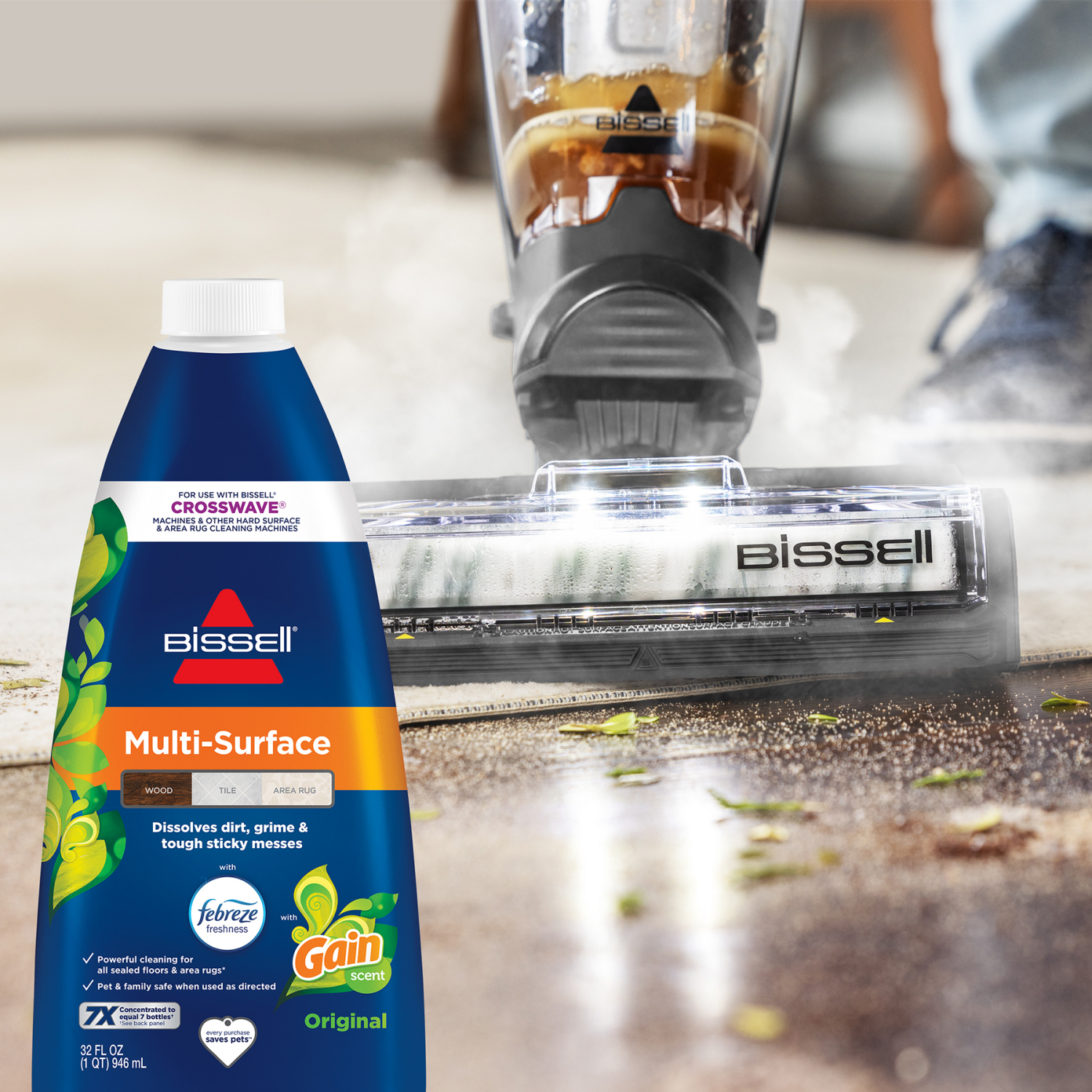 slide 3 of 3, BISSELL Multi-Surface with Febreze Original Gain Formula 32 oz, 32 oz