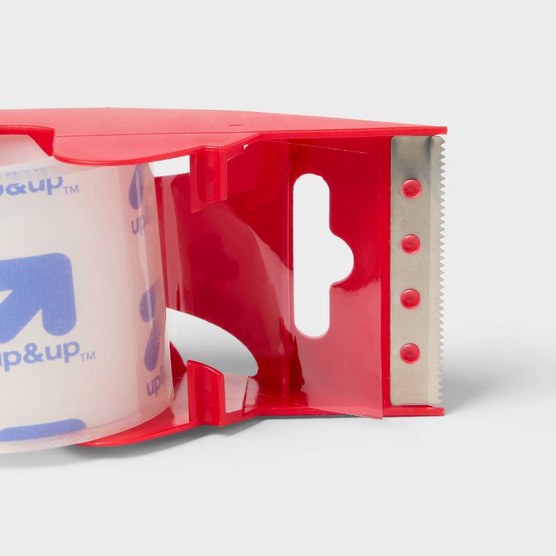 slide 3 of 3, Heavy Duty Shipping Tape with Dispenser - up&up™: Packing & Mailing Tape, 25.3 ft, Clear, 2" Width, 25.3 ft
