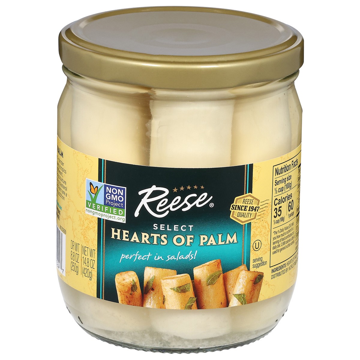 slide 1 of 1, Reese Select Hearts of Palm 14.8 oz, 14.8 oz