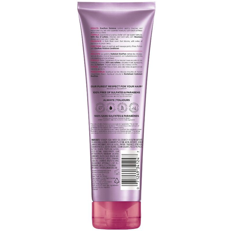 slide 2 of 10, L'Oreal Paris EverPure Moisture Rosemary Oil Shampoo for Dry Hair - 8.5 fl oz, 8.5 fl oz