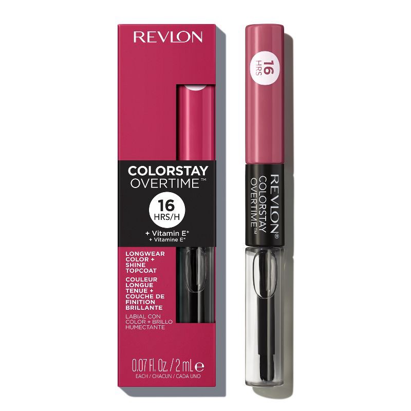 slide 2 of 8, Revlon ColorStay Overtime Lipcolor - Unlimited Mulberry - 0.07 fl oz, 0.07 fl oz