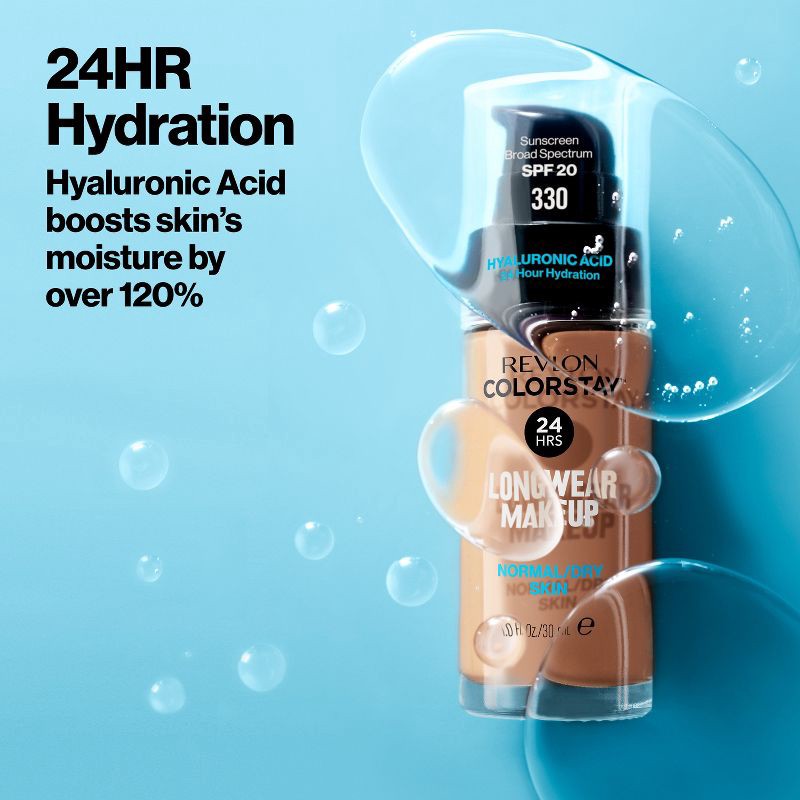 slide 4 of 11, Revlon ColorStay Makeup for Normal/Dry Skin with SPF 20 - 400 Caramel - 1 fl oz, 1 fl oz