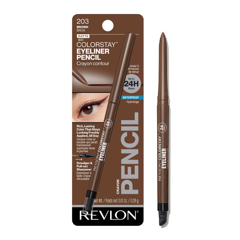 slide 1 of 9, Revlon ColorStay Waterproof Eyeliner - Brown - 0.01oz, 0.01 oz